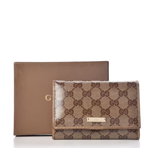 gucci shiny gold wallet